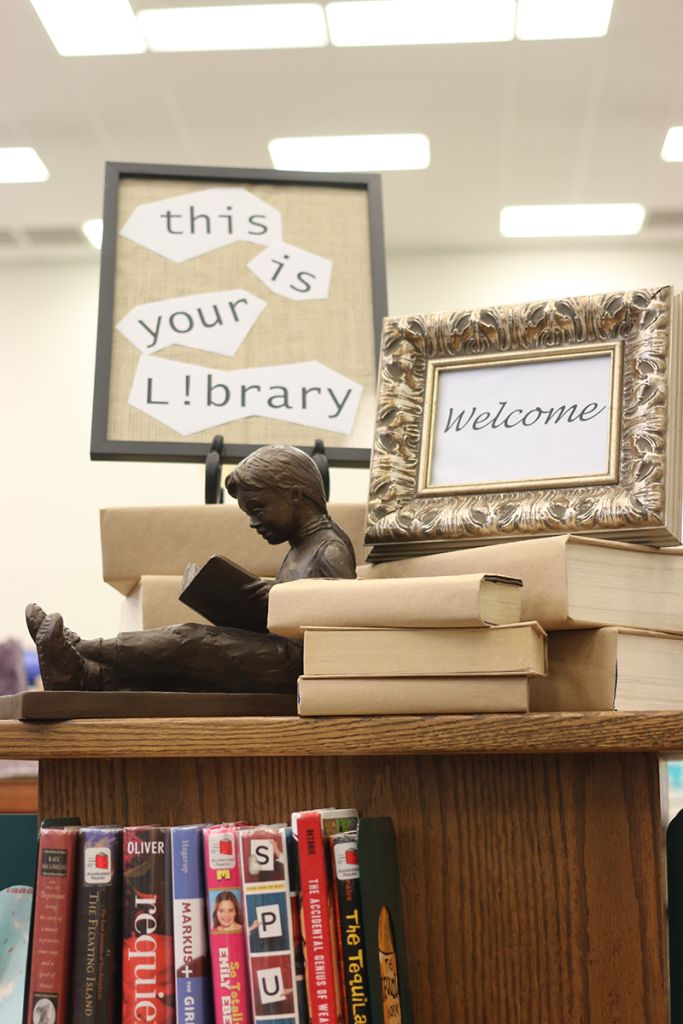 photo of Library display